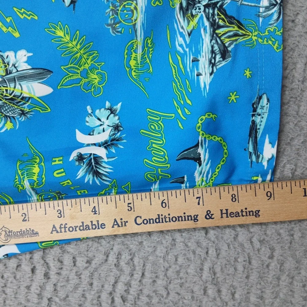 Hurley Board Shorts Youth Boys 18/29 Blue Graphic Surf‎ Swim